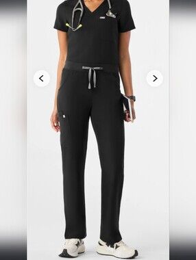 FIGS Kade Technical Collection Scrub Pants Black L/T Large Tall